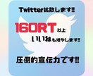 Twitterのツイートを160RT以上拡散します 数万人〜数十万人のフォロワーで拡散致します! イメージ1