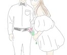 お気に入りの写真をシンプルな線画に作成します シンプルなデザインがお好みの方にオススメです！結婚式にも◎ イメージ4