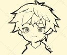 SNS用の似顔絵アイコン描きます 薄墨で描いた様なゆるめなモノクロイラスト イメージ5
