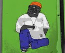 かっこいい、かわいい動物キャラクターを描きます 動物が好きな方！HIPHOPが好きな方！ イメージ2