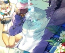 通常頭身キャラ描きます アイコン、立ち絵、キャラデザ、一枚絵 イメージ3