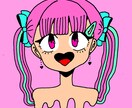 シンプルで可愛いボールペン画描きます 可愛いイラストを現役美大生が短時間でお届けします！ イメージ1