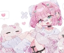 商用利用OK！歌みたサムネ,1枚絵など描きます ゆるふわに,可愛く仕上げます! イメージ3