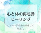 初めての方向け！心身を浄化し機能を最適化します 【ペットもOK】やさしいエネルギーで心と身体を整えます イメージ1