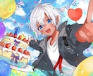 男女どちらも可！高クオリティなイラストを作成します 歌みた/一枚絵/アイコンなどなんでもお任せください！ イメージ2