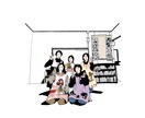 写真をイラストにします あなたのお写真を線画のポップなイラストに！ イメージ3