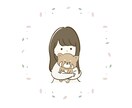 SNSアイコン＊ゆる可愛いイラストを描きます 写真を元にイラストをお描きします！ イメージ6