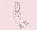優しいタッチの線画イラスト描きます マスクの下の素敵な笑顔みせてみませんか？ イメージ3