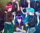 キラキラなイラスト制作いたします 一枚絵/アイコン/グッズイラスト等様々な用途に対応いたします イメージ8