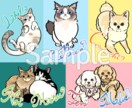 うちの子・ペット・動物のデフォルメイラスト描きます うちの子グッズ制作にも！ベクター制作・Ai納品対応◎ イメージ7