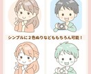 SNSや動画で使えるポップなアイコンお描きします プチ似顔絵としても♪喜怒哀楽など表情差分ももちろんOK！ イメージ2