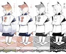 和風テイストのカット描きます (A)筆の感触と滲みの和風イラスト　歴史物、現代風もOK イメージ5
