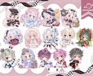 ポップな全身SDイラスト描きます かわいいイラストで活動をお手伝いします！ イメージ3