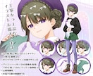 ご希望のイラスト作成いたします 人物絵、花や小物/キャラクターデザイン、衣装デザイン可 イメージ1