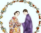 結婚式に！大人可愛いウェルカムボードを描きます 繊細タッチで描くそっくりでオシャレなウェルカムボード♡ イメージ9