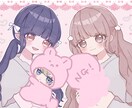 SNSアイコン、観賞用イラストなど制作します かわいいを得意としたイラストをお描きします！ イメージ3