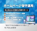 あなたの大切なホームページの保守運用をします 更新・バックアップ・テキストや画像差し替え・改善提案を対応 イメージ1