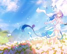 背景込みのキャライラスト描きます 商用利用料込み、複数人イラストも可能！ イメージ1