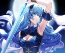 女の子のイラストを描きます 立ち絵、背景付き一枚絵、キャラ三面図、デフォルメなどに対応！ イメージ9