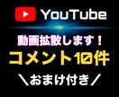 YouTube動画を拡散しコメント10件〜つけます 【お試し購入OK】今だけおまけ付き！ イメージ1