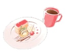 食べ物、飲み物、メニューのイラスト描きます あなたの特別な料理、大切に描きます。 イメージ5