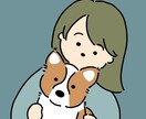 シンプル可愛い似顔絵アイコン描きます 2人まで基本料金◎動物も大歓迎です♪ イメージ2