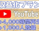 登録者1000人＋再生時間4000時間拡散します YouTube収益化用！ 60日間減少保証つき イメージ1