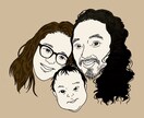 ポップ、シンプルな似顔絵描きます SNSのアイコン等に使えるイラスト ※お試し価格で受付中 イメージ4