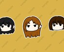 ミニキャライラストの可愛いアイコンを描きます 自分だけのイメージキャラクターアイコンが必要な方へ イメージ2