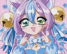 SNSアイコンなどのイラストお描きします 90年代アニメ風★ポップでかわいいイラストお描きします！ イメージ2