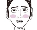 元路上似顔絵師がお顔を描きます さりげなく似てる似顔絵、後から編集出来るAiデータにも対応。 イメージ2