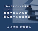 業務マニュアルの書式統一を承ります ★期間限定価格★サービス立ち上げ経験者がマニュアルを改善！ イメージ1