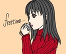 ガールズイラスト風のイラストアイコンお描きします シンプルかわいいガールズイラスト風アイコンお作りします イメージ5