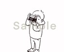 シンプルイラスト描きます 広告に使いやすいシンプルタッチの人物 イメージ1