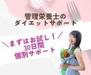 1ヶ月！毎日食事のサポートをします ダイエット卒業！管理栄養士によるマンツーマン食事サポート イメージ1