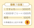 打倒、凡ミス！　同人小説・創作小説を校正します １字0.3円。校正士の精読で、誤字脱字のない読みやすい作品に イメージ5