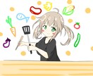 シンプルなタッチのイラスト描きます ずっと見ていたくなる可愛い女の子を描きます イメージ2