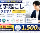 実績作り　文字起こし承ります 音声・動画を丁寧に文字化します イメージ1
