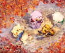 ボリューミーできらっと華やかな一枚絵お描きします あなたに刺され！美大卒イラストレーター渾身の1枚お届けします イメージ4