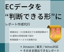 ECレポート・管理シート作成代行します EC運用を“見える化”し、判断を楽にします イメージ1
