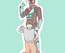 写真を元にイラスト作成いたします 大切な思い出をイラストに♪※先着10名様までモニター価格！ イメージ5