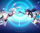 サムネ画面のイラスト描きます 配信活動のお手伝いをさせて下さいませ イメージ2