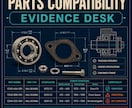 自動車部品の適合・互換性を証拠付きで調べます 車種・年式・型式・品番から一次情報で整理します イメージ1