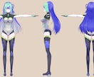 Vtuber様向け3Dキャラクターモデル制作します VRの世界で輝く貴方の姿を作るお手伝いをさせてください！ イメージ7