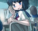 背景つき女の子イラストを描きます キャラ＋背景を作画したイラストを描きます！使用用途は自由です イメージ4