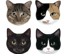 愛猫様の似顔絵をデジタルで描きます 愛猫様のグッズ化計画を後押しいたします!!! イメージ1