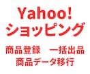 ヤフーショッピングに商品を一括登録します 商品データ移行　商品登録代行　CSV一括登録 イメージ1