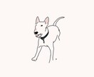わんちゃんねこちゃんのデジタルイラスト描きます あなたのかわいいペットをシンプル線画で描かせてくださいᐝ イメージ3