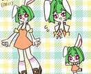 カートゥーン調の全身立ち絵描きます ちょっと変わった絵柄が好きな方へ イメージ2