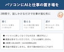 パソコンにAIと仕事の置き場を整えてお渡しします 2時間で、話しかけるだけで仕事が進む形に イメージ1